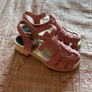 Pink Swedish Hasbeen Clogs